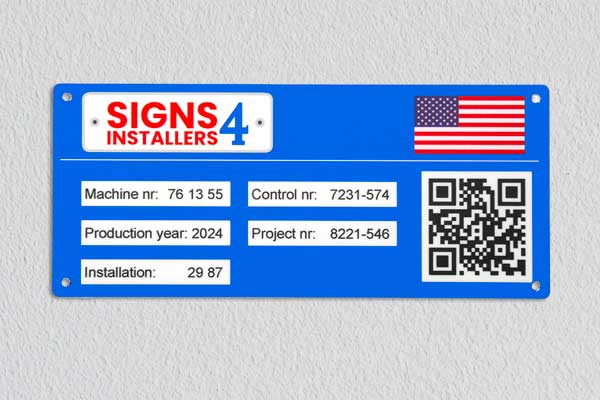 Small Machine Sign