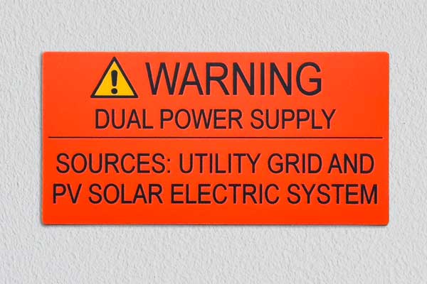 PV Installation Stickers